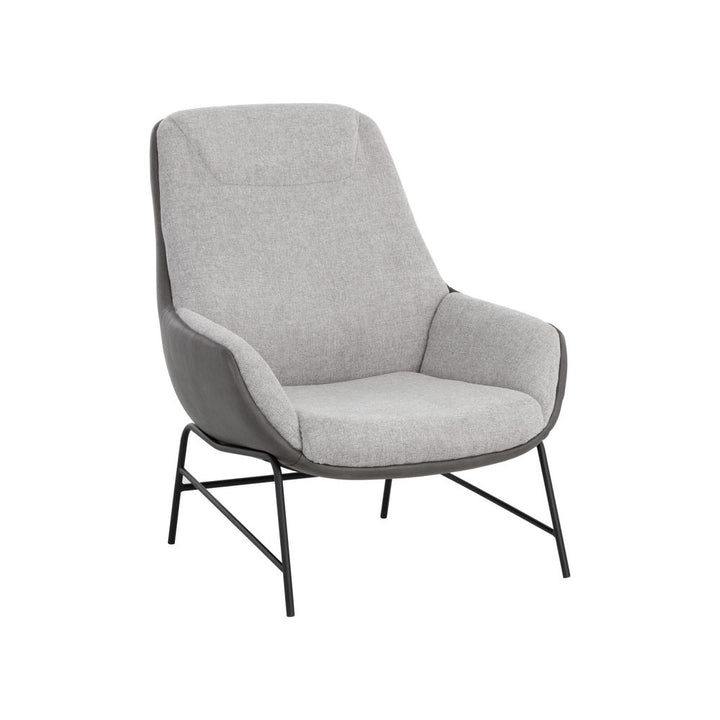 Lounge Chairs Lucier Lounge Chair - Belfast Heather Grey / Bravo Ash