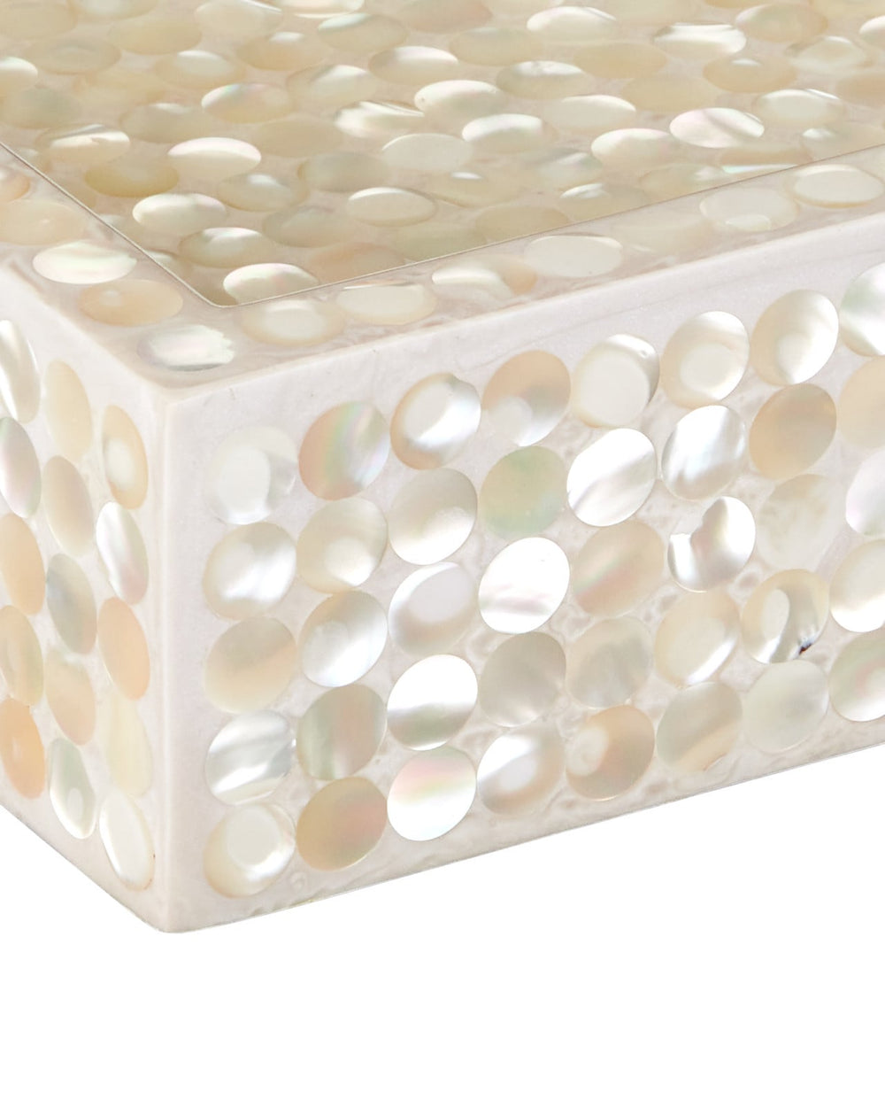 Serveware: Trays Gerri Dot Mother of Pearl Tray Set of 2