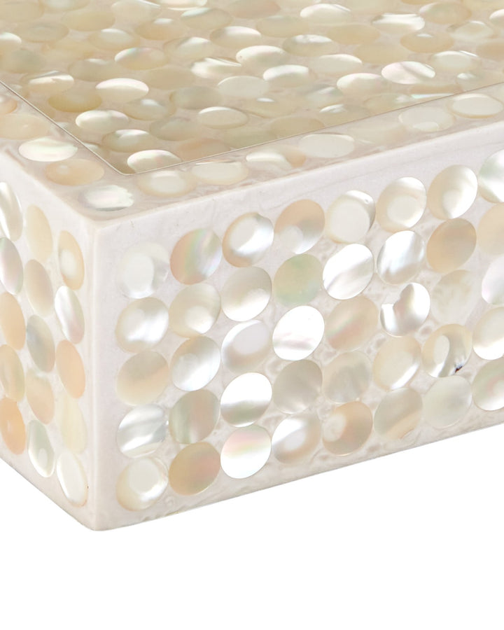 Serveware: Trays Gerri Dot Mother of Pearl Tray Set of 2