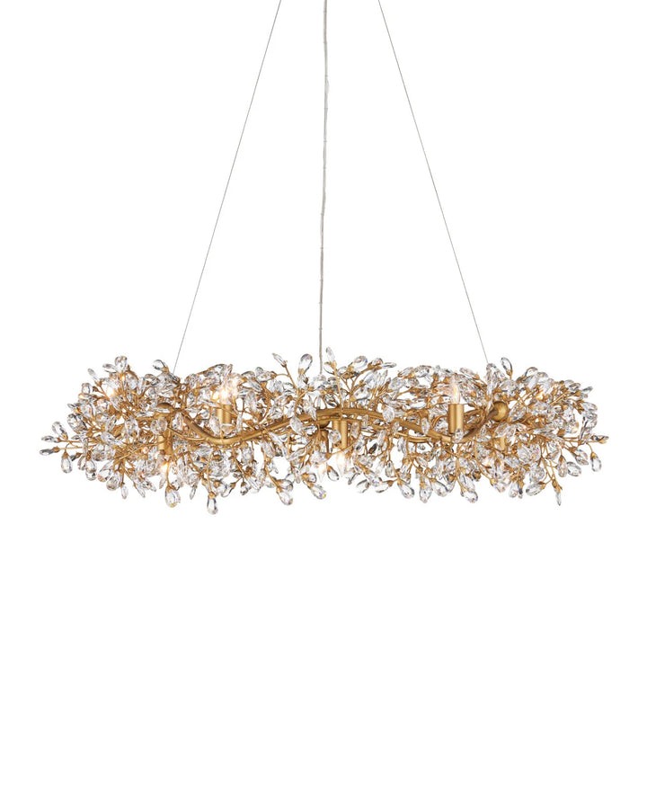 Crystal Bud Large Ring Chandelier