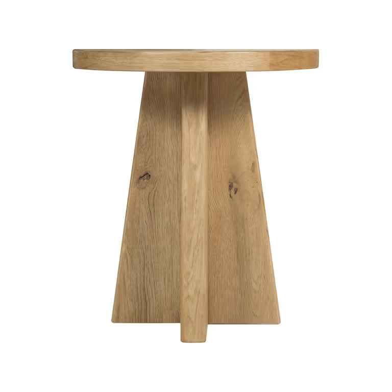 Driftwood Round End Table