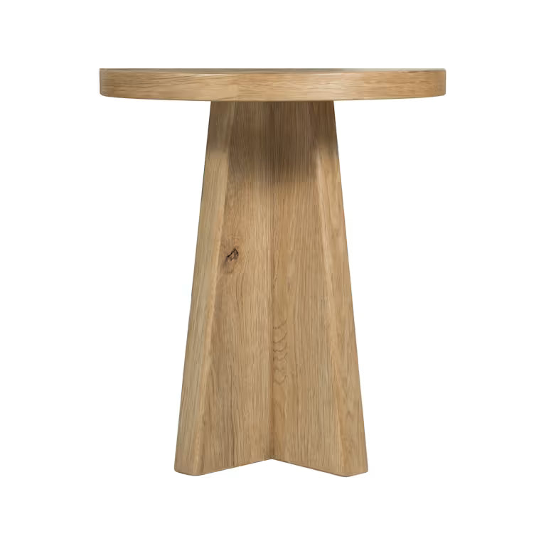 Driftwood Round End Table