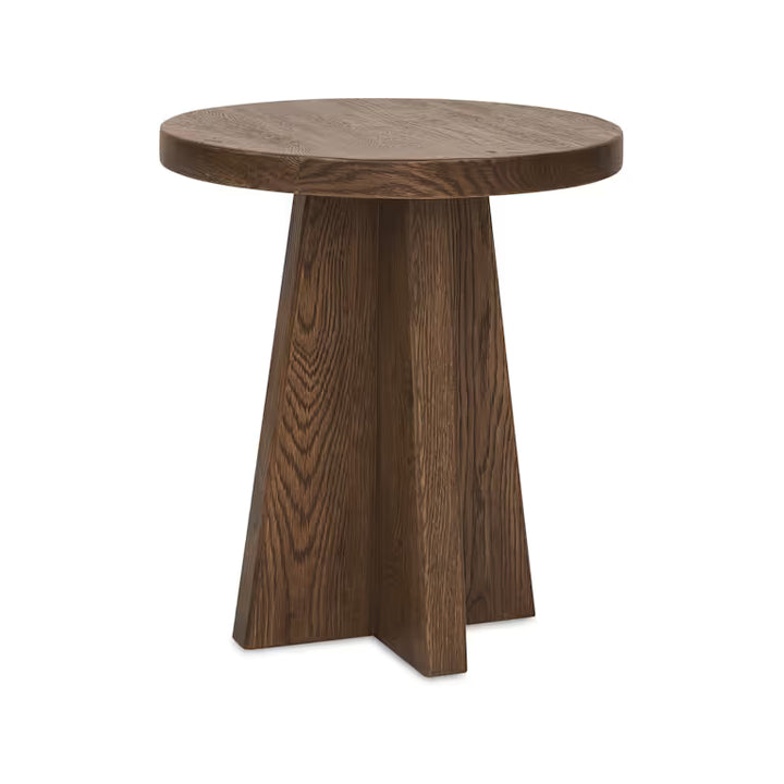 Driftwood Round End Table