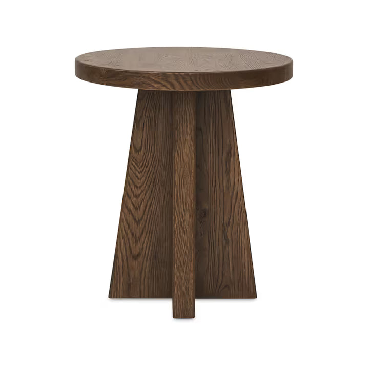 Driftwood Round End Table