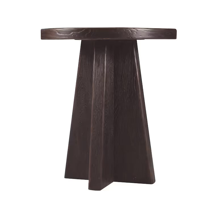 Driftwood Round End Table