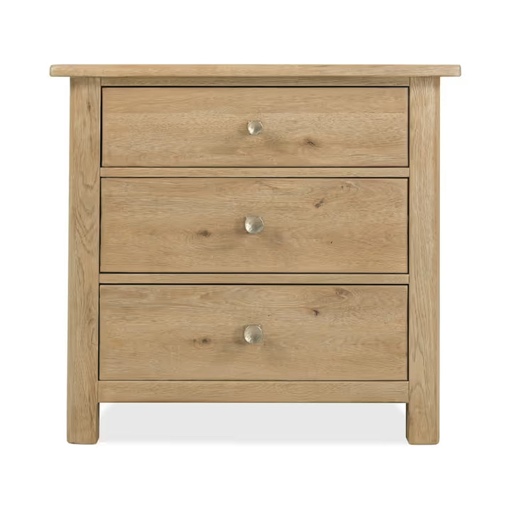 Driftwood Three-Drawer Nightstand