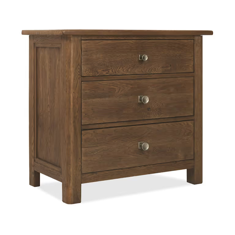 Driftwood Three-Drawer Nightstand