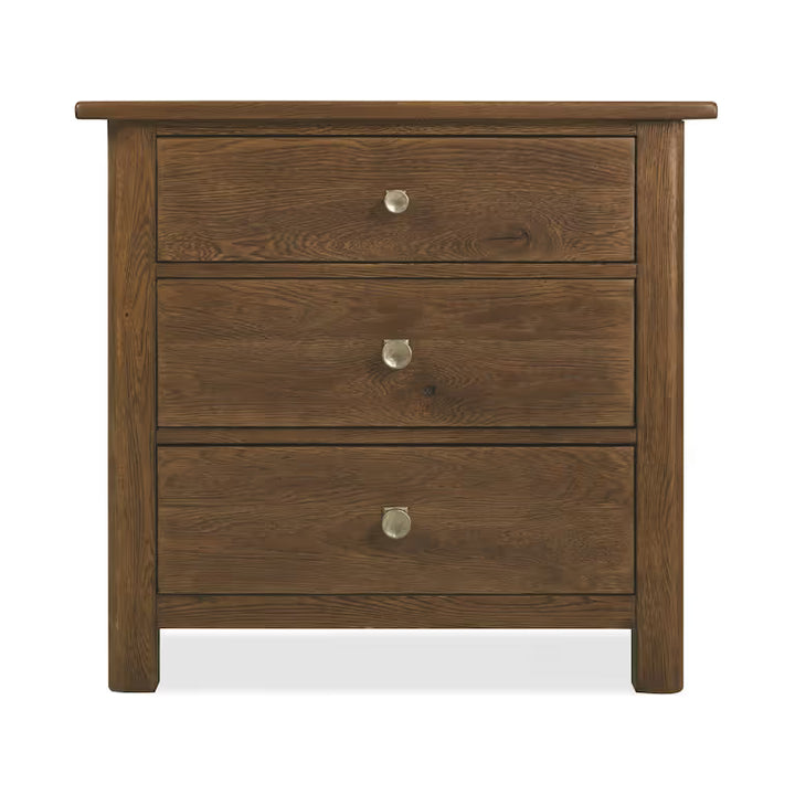 Driftwood Three-Drawer Nightstand