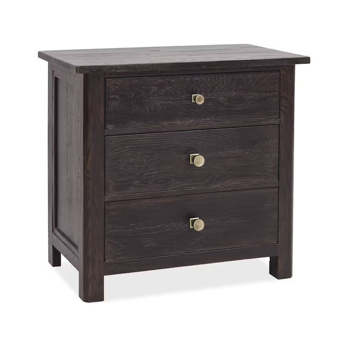 Driftwood Three-Drawer Nightstand