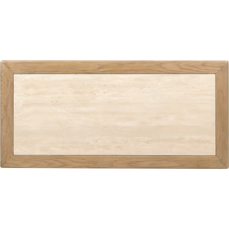 Driftwood One-Drawer Nightstand with Stone