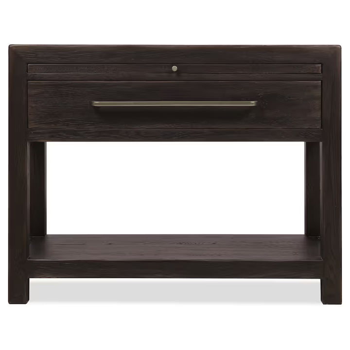 Driftwood One-Drawer Nightstand with Stone