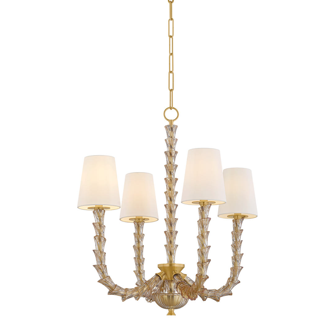 Calumet Chandelier - Aged Brass