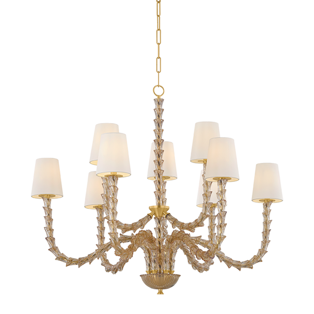 Calumet Chandelier - Aged Brass
