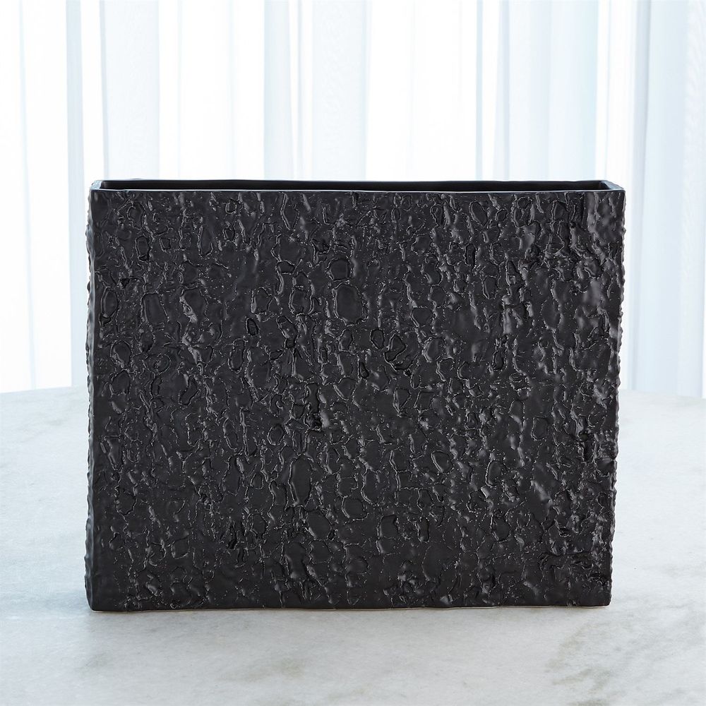 Vases Tree Texture Vase-Matte Black-Wide