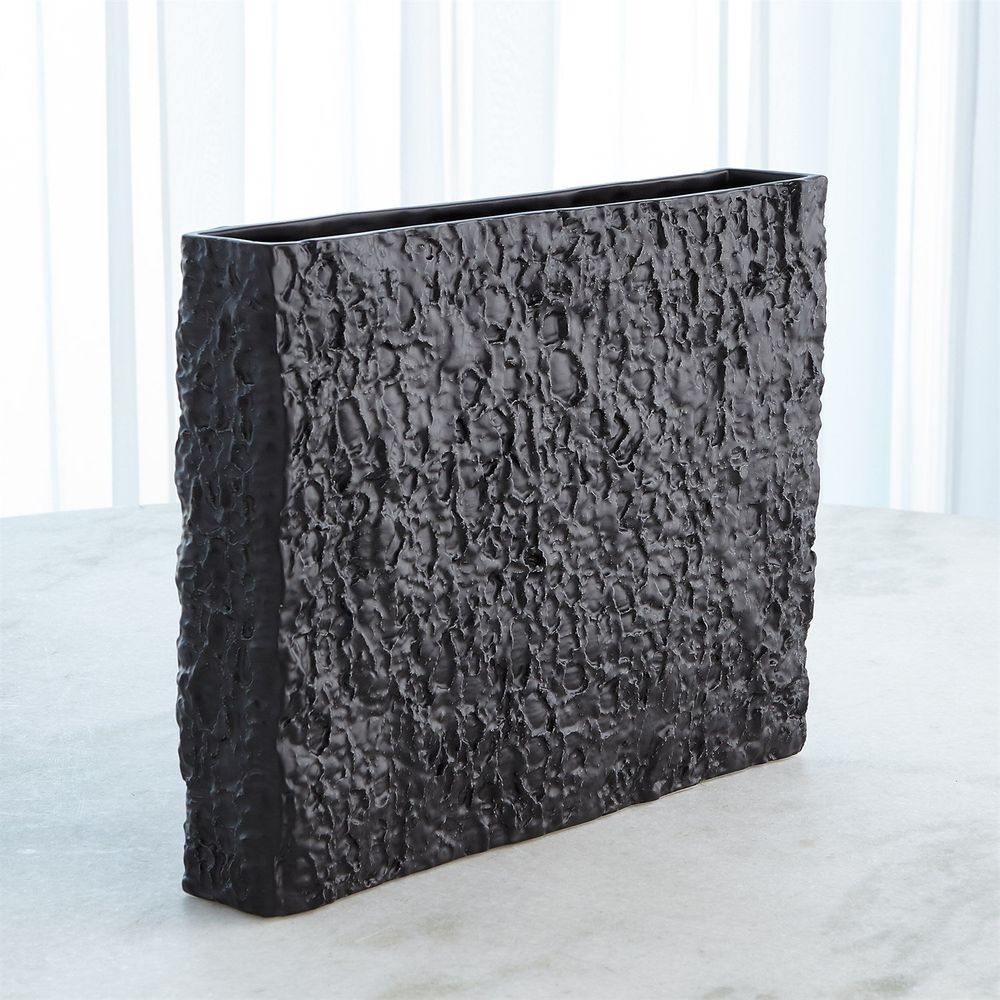 Vases Tree Texture Vase-Matte Black-Wide