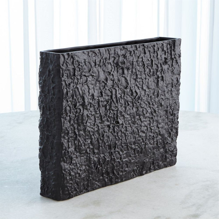 Vases Tree Texture Vase-Matte Black-Wide