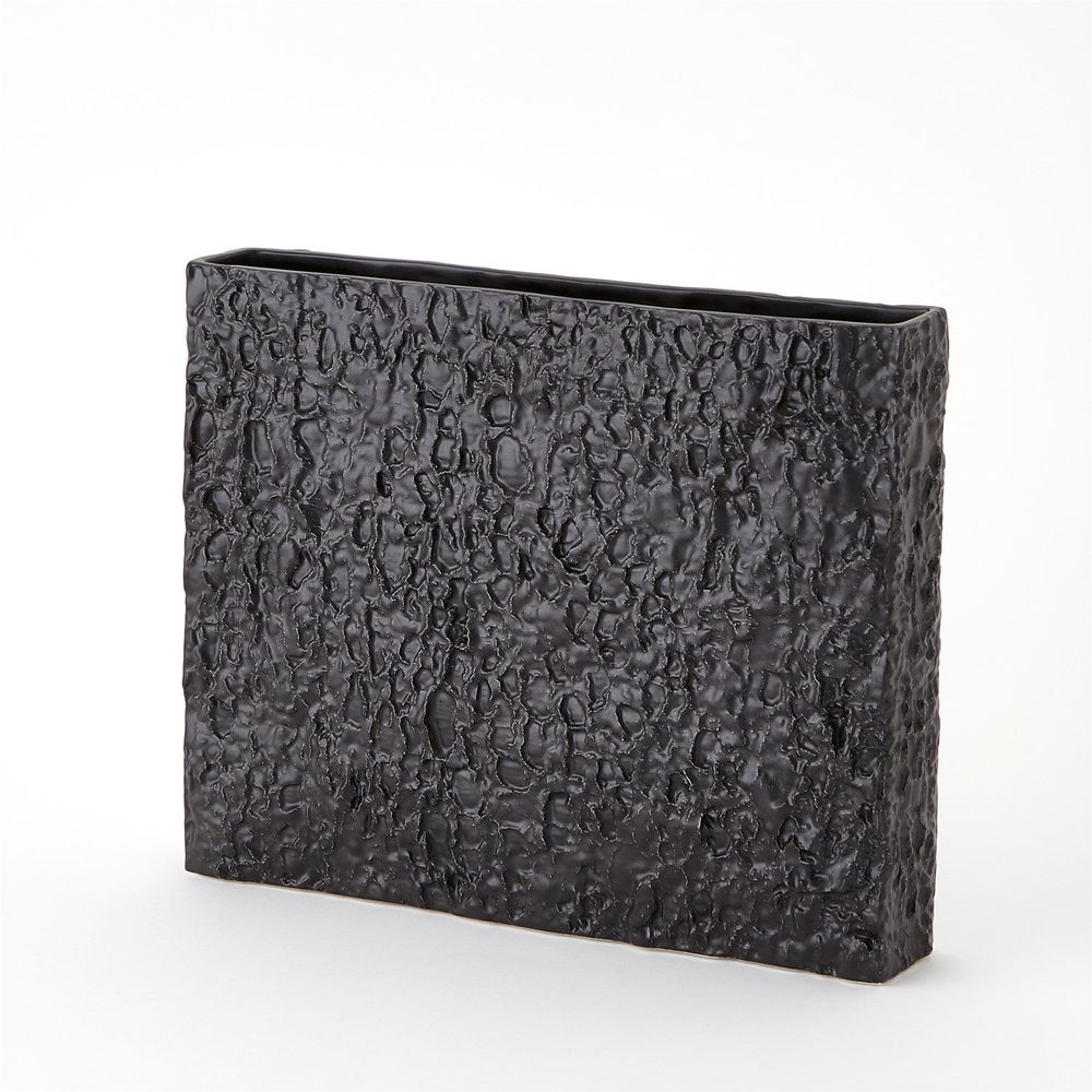 Vases Tree Texture Vase-Matte Black-Wide