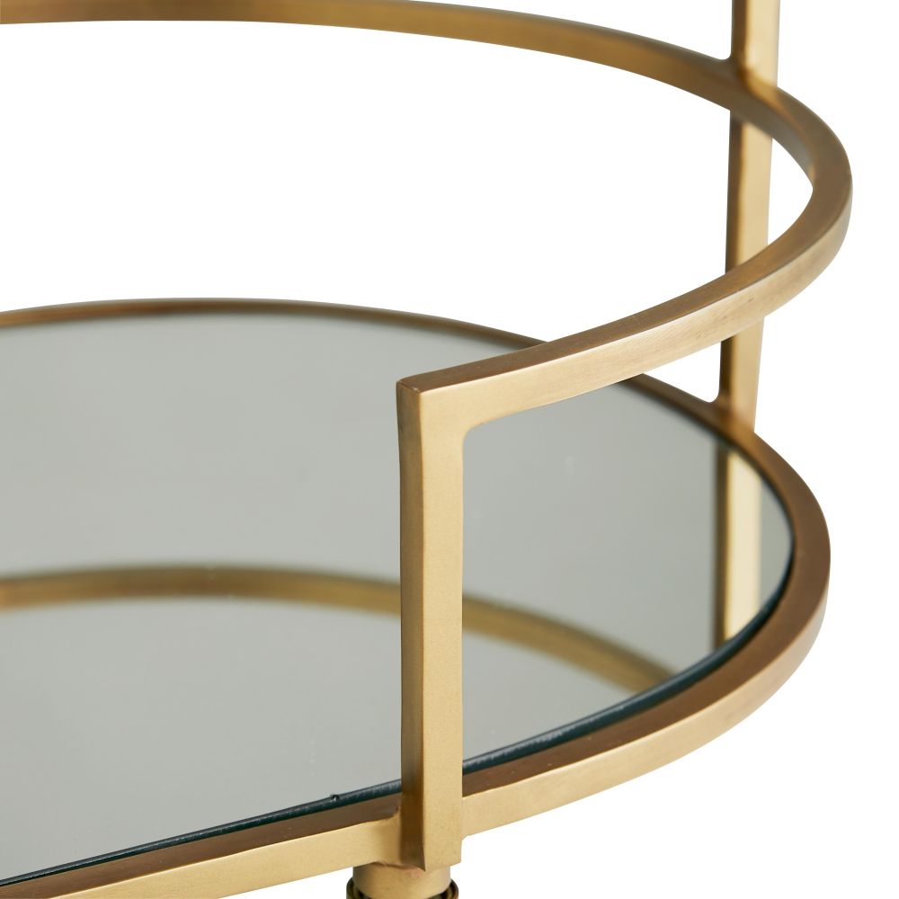 Bar Storage: Carts Bellamy Bar Cart - Gold