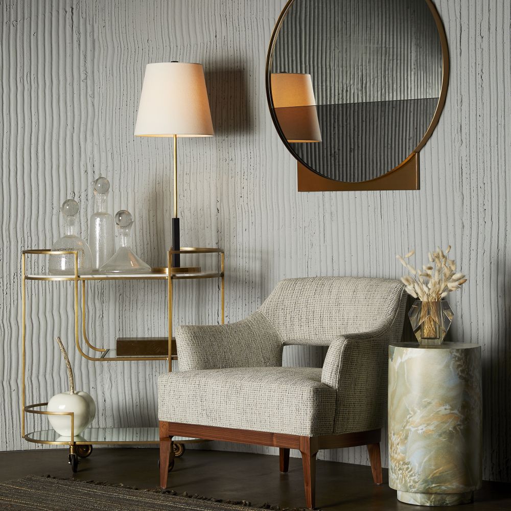 Bar Storage: Carts Bellamy Bar Cart - Gold