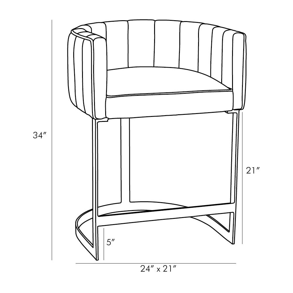 Montoya Counter Stool - Gold