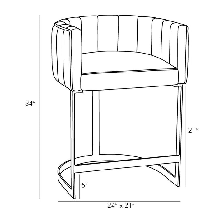 Montoya Counter Stool - Gold
