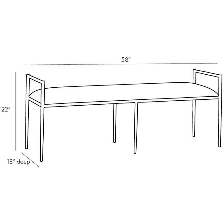 Nevada Bench Muslin - White