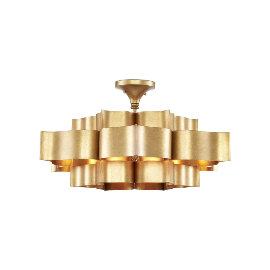 Grand Lotus Large Gold Chandelier