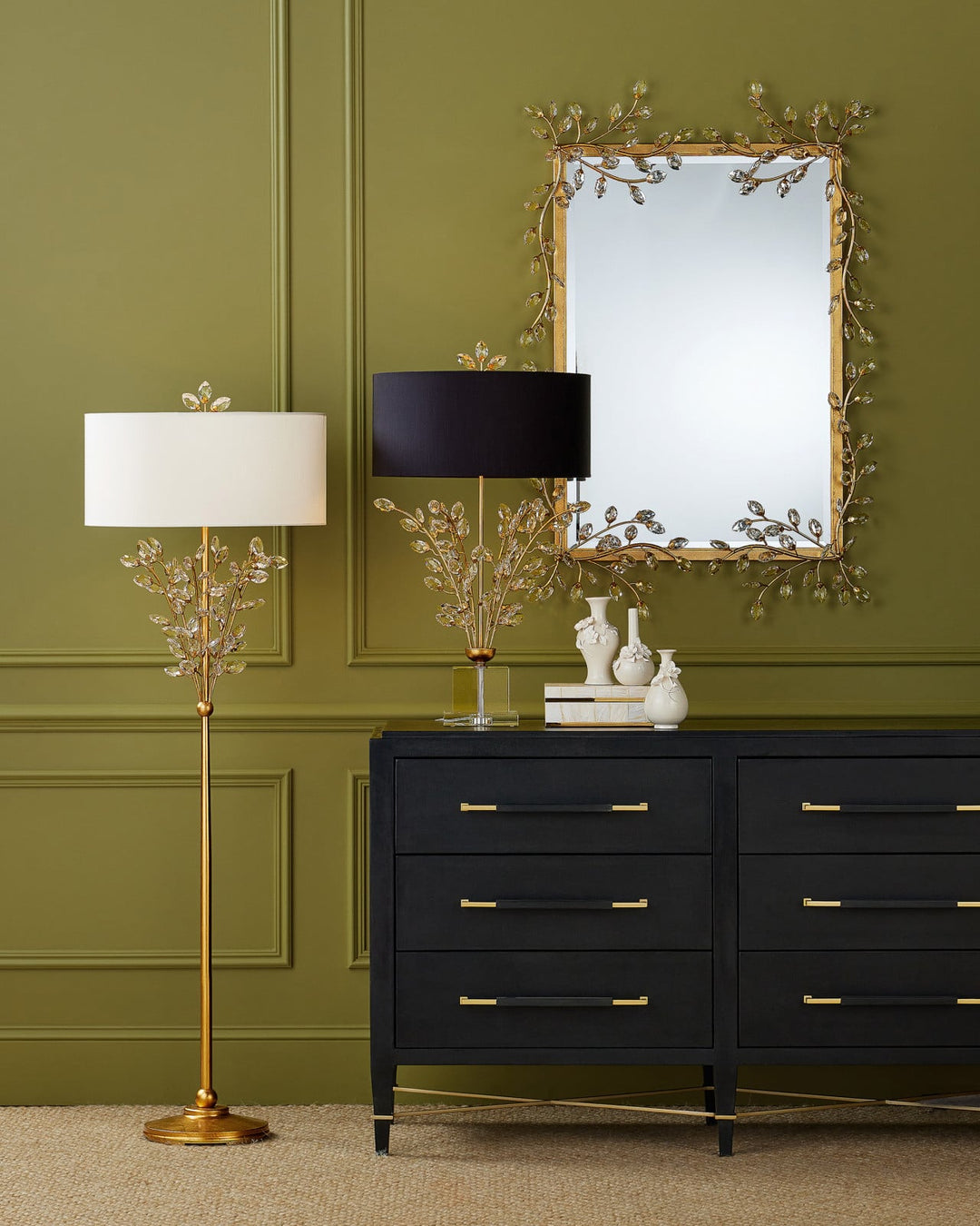 Floor Lamps Forget-Me-Not Gold Floor Lamp