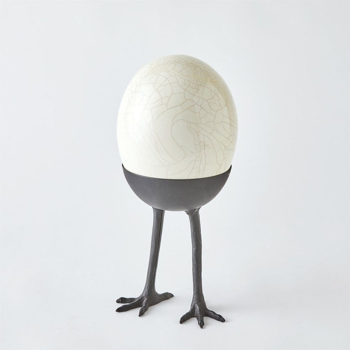 Decorative Objects Ostrich Egg on Legs-Walking