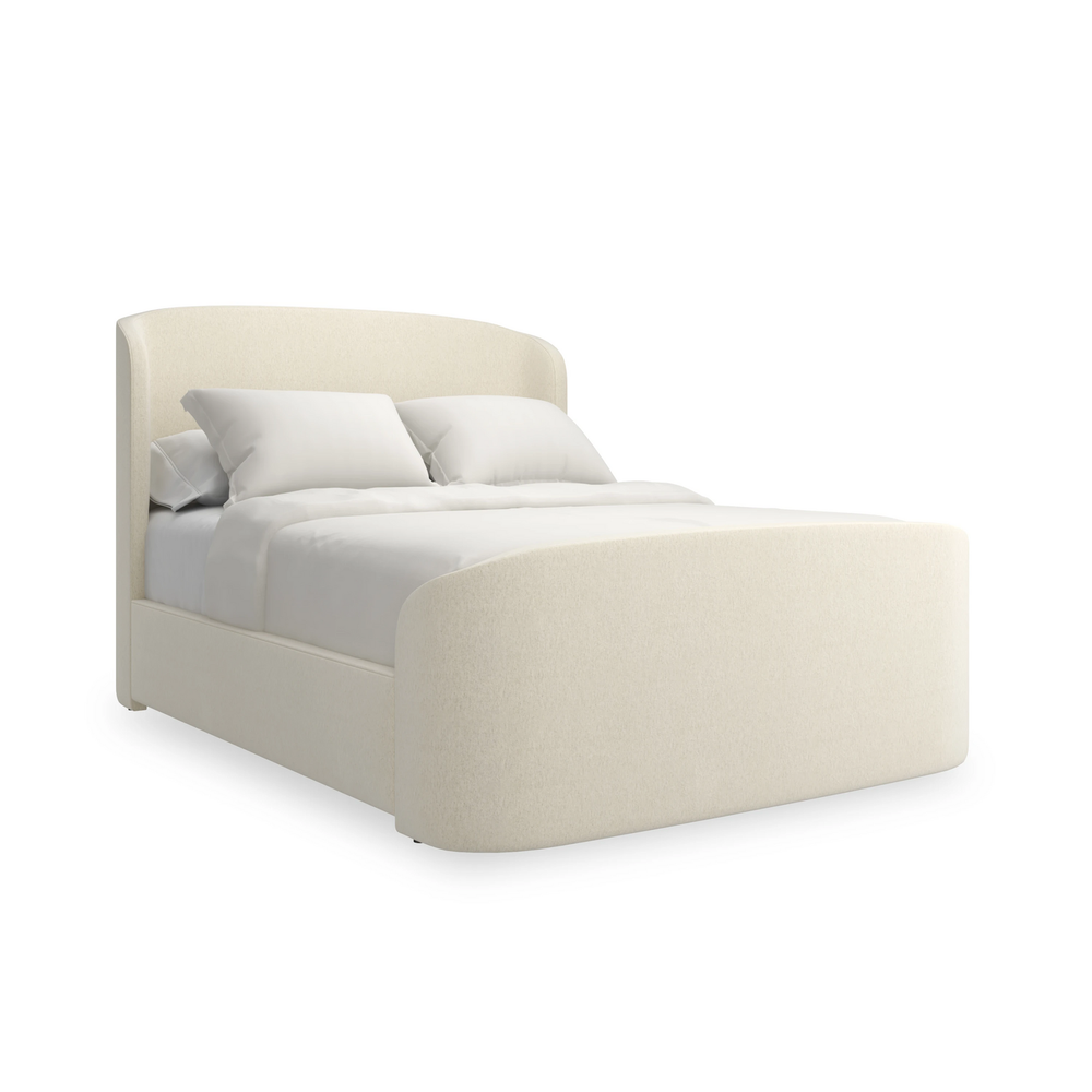 Alternate view of Soft Embrace Bed B in ivory and cream.