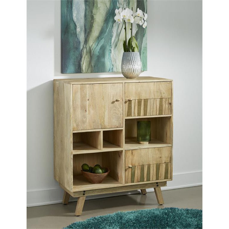 Three Door Tall Cabinet-Coast2Coast Home-C2CA-69214-Bookcases & Cabinets-1-France and Son