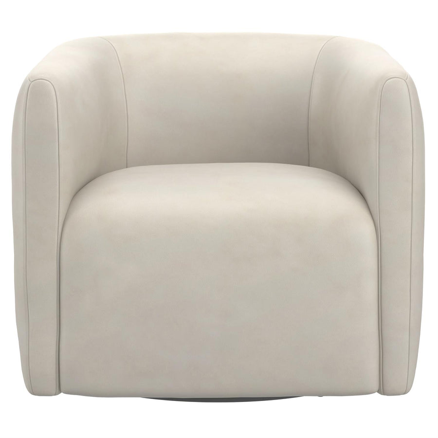 Aline Leather Swivel Chair-Bernhardt-BHDT-6923SL-Lounge Chairs-1-France and Son