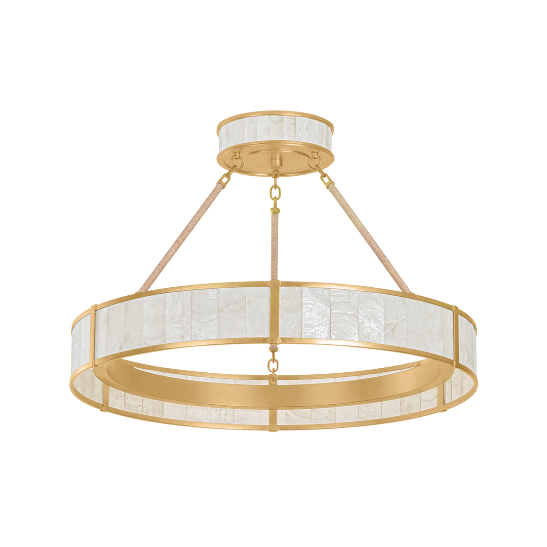 Halcott Chandelier - Vintage Gold Leaf
