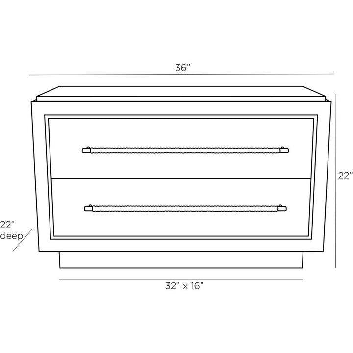 Portofino Side Table - Black