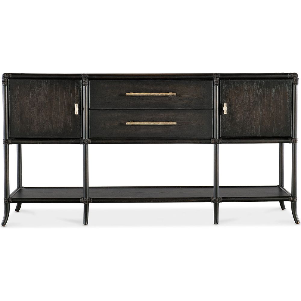 Sideboards & Credenzas Retreat Pole Rattan Sideboard - Dark Wood