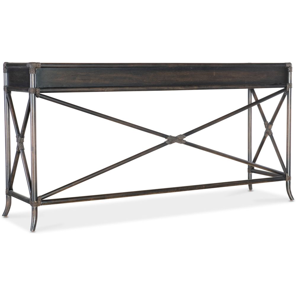 Console Tables Retreat Pole Rattan Console - Dark Wood