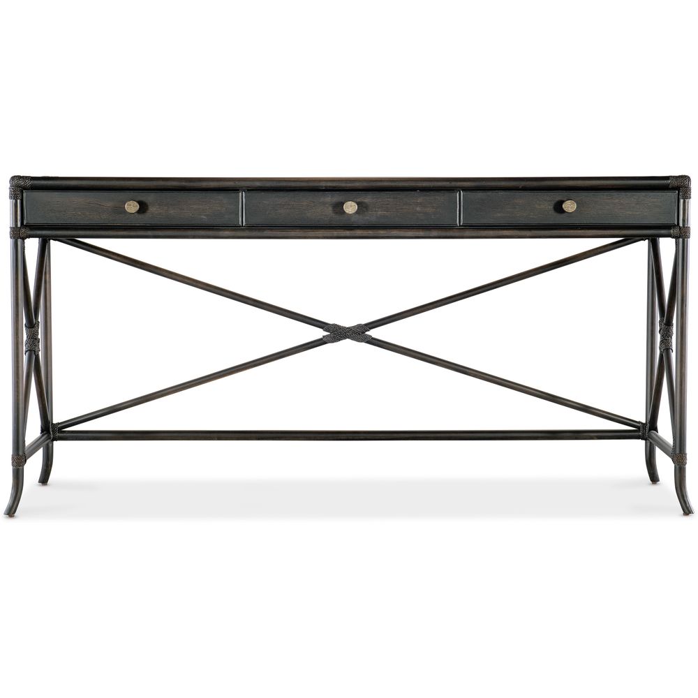 Console Tables Retreat Pole Rattan Console - Dark Wood