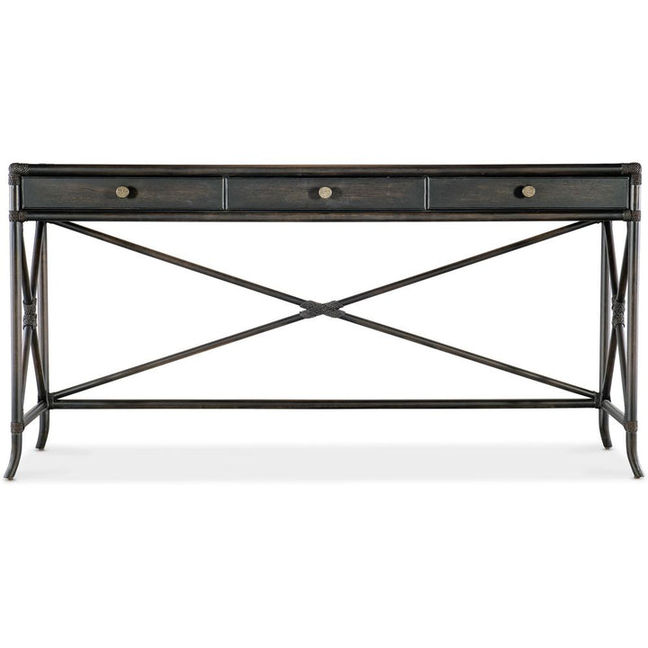 Console Tables Retreat Pole Rattan Console - Dark Wood
