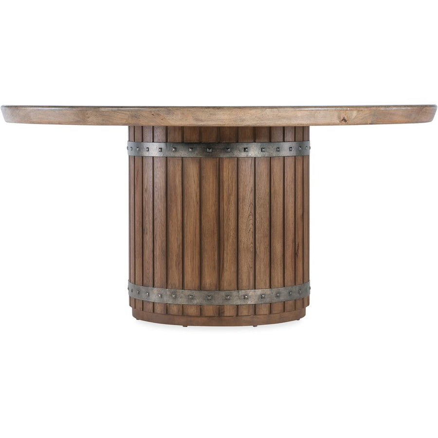 Dining Tables Vineyard Row Round Dining Table - Dark Wood