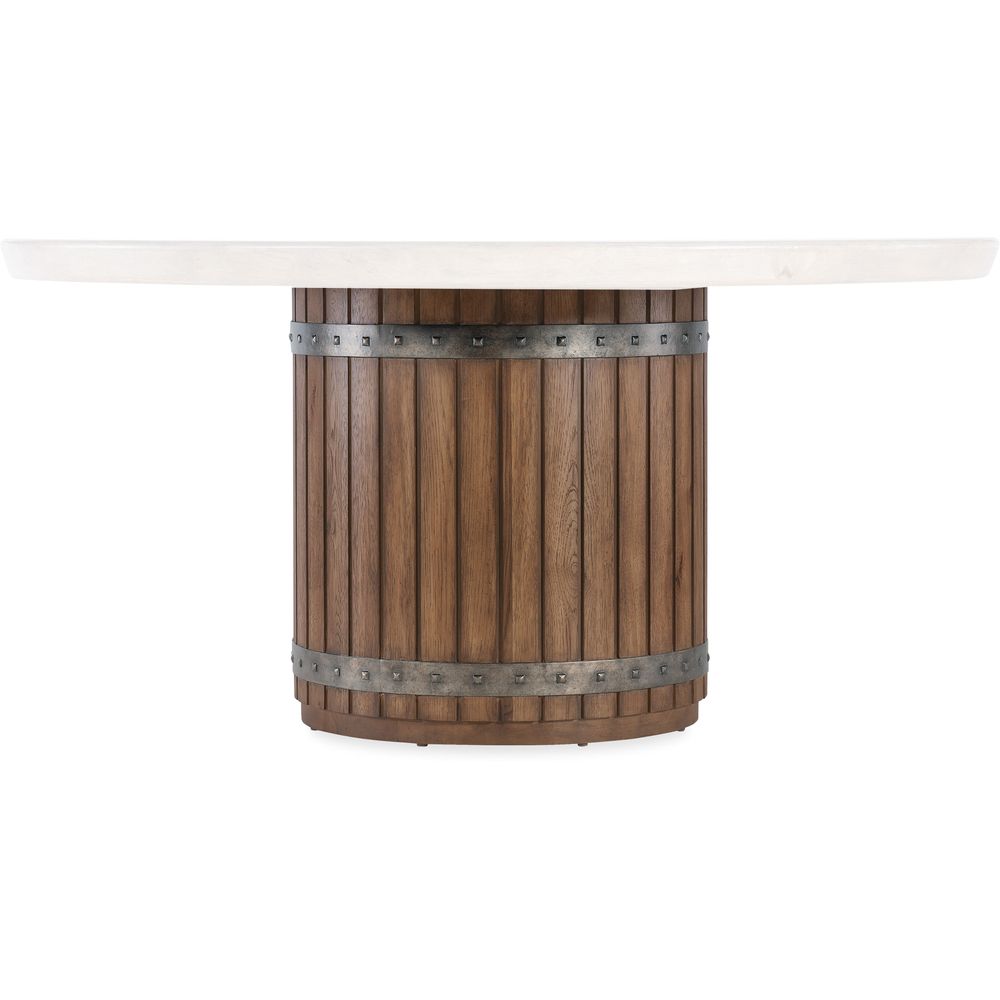 Dining Tables Vineyard Row Round Dining Table - Dark Wood