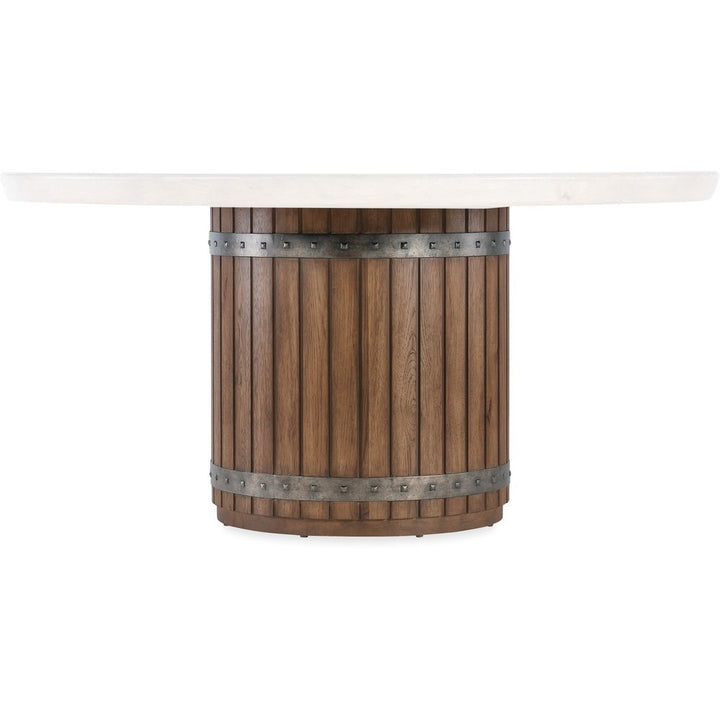 Dining Tables Vineyard Row Round Dining Table - Dark Wood