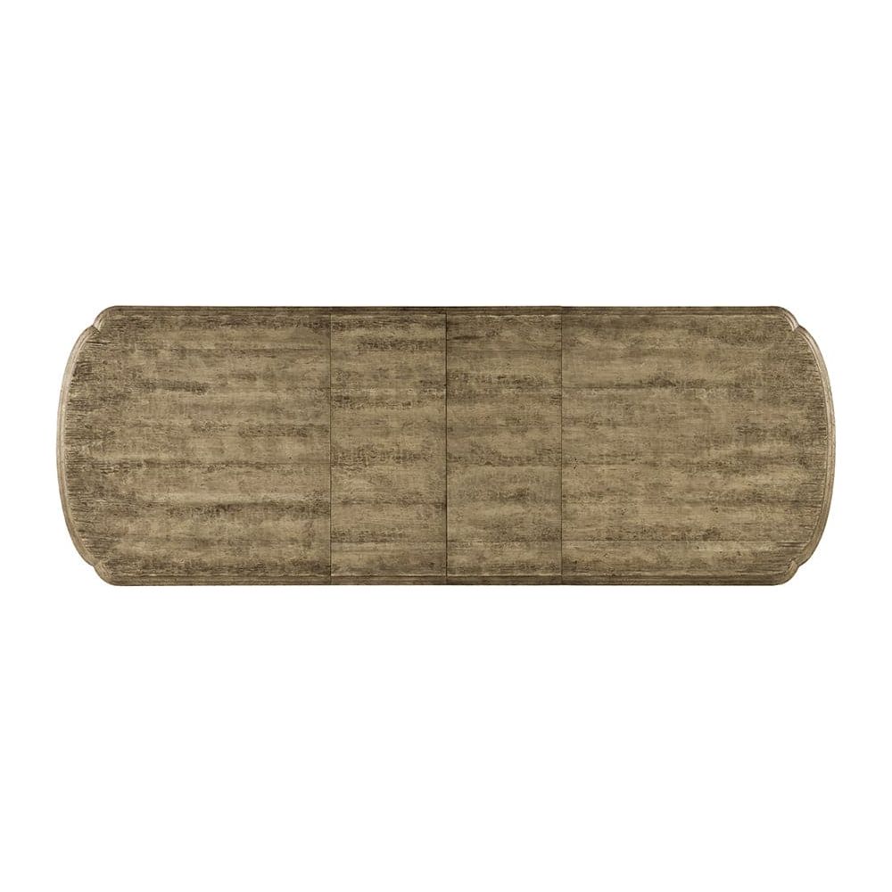 Dining Tables La Grange Le Vieux Double Pedestal Dining Table with 2 -18 in Leaves