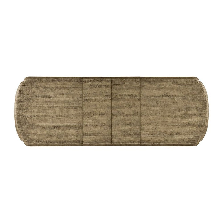 Dining Tables La Grange Le Vieux Double Pedestal Dining Table with 2 -18 in Leaves