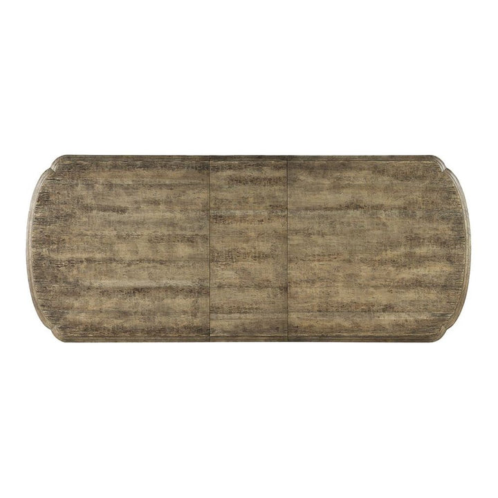 Dining Tables La Grange Le Vieux Double Pedestal Dining Table with 2 -18 in Leaves