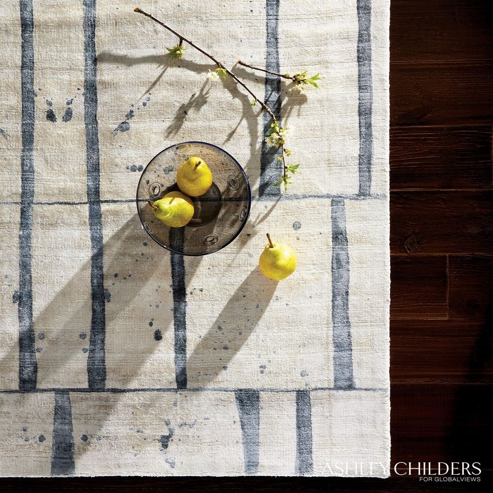 Genome Rug - Blue/Taupe-Global Views-GVSA-ASH9.90103-Rugs11' x 14'-2-France and Son