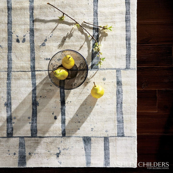 Genome Rug - Blue/Taupe-Global Views-GVSA-ASH9.90103-Rugs11' x 14'-2-France and Son