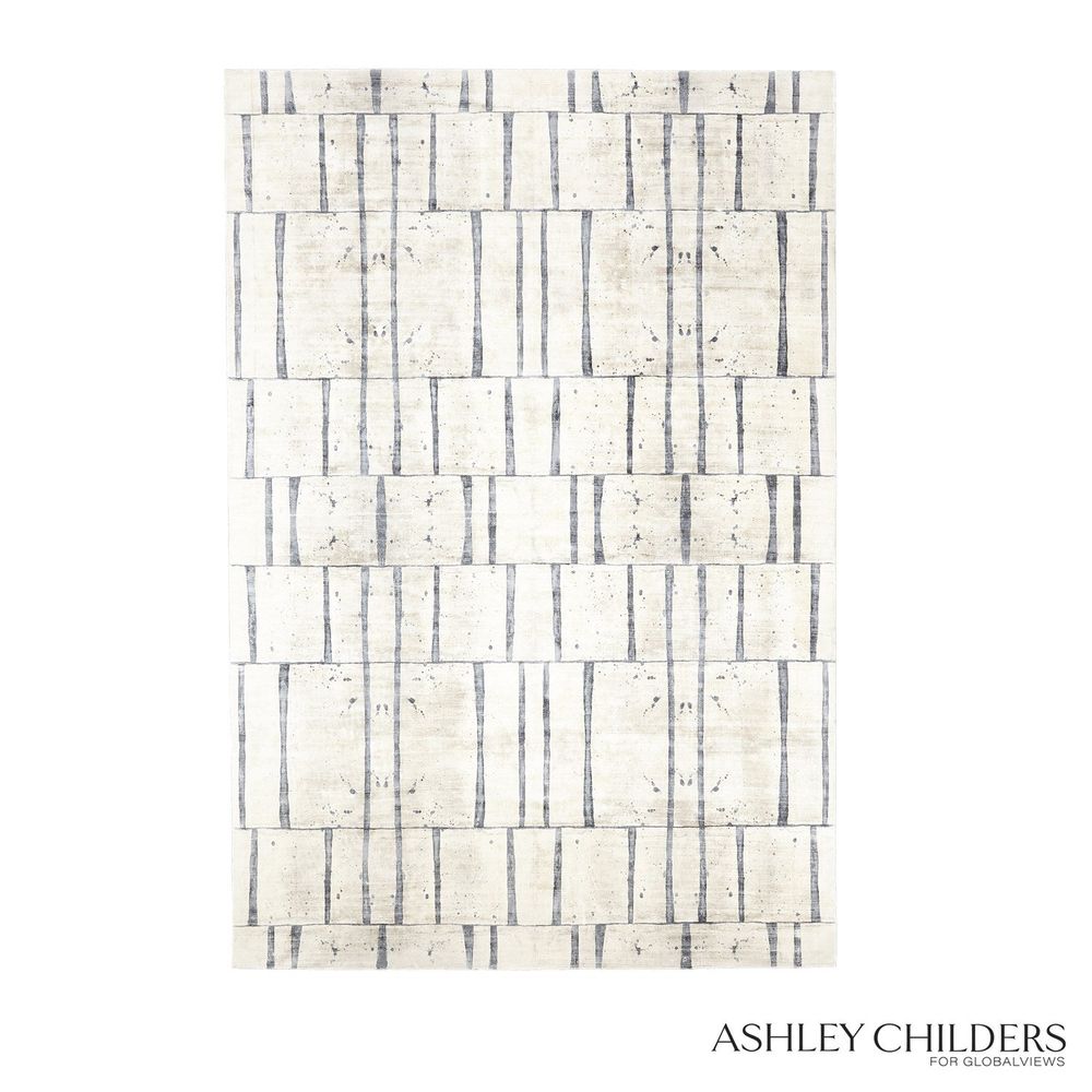 Genome Rug - Blue/Taupe-Global Views-GVSA-ASH9.90103-Rugs11' x 14'-1-France and Son