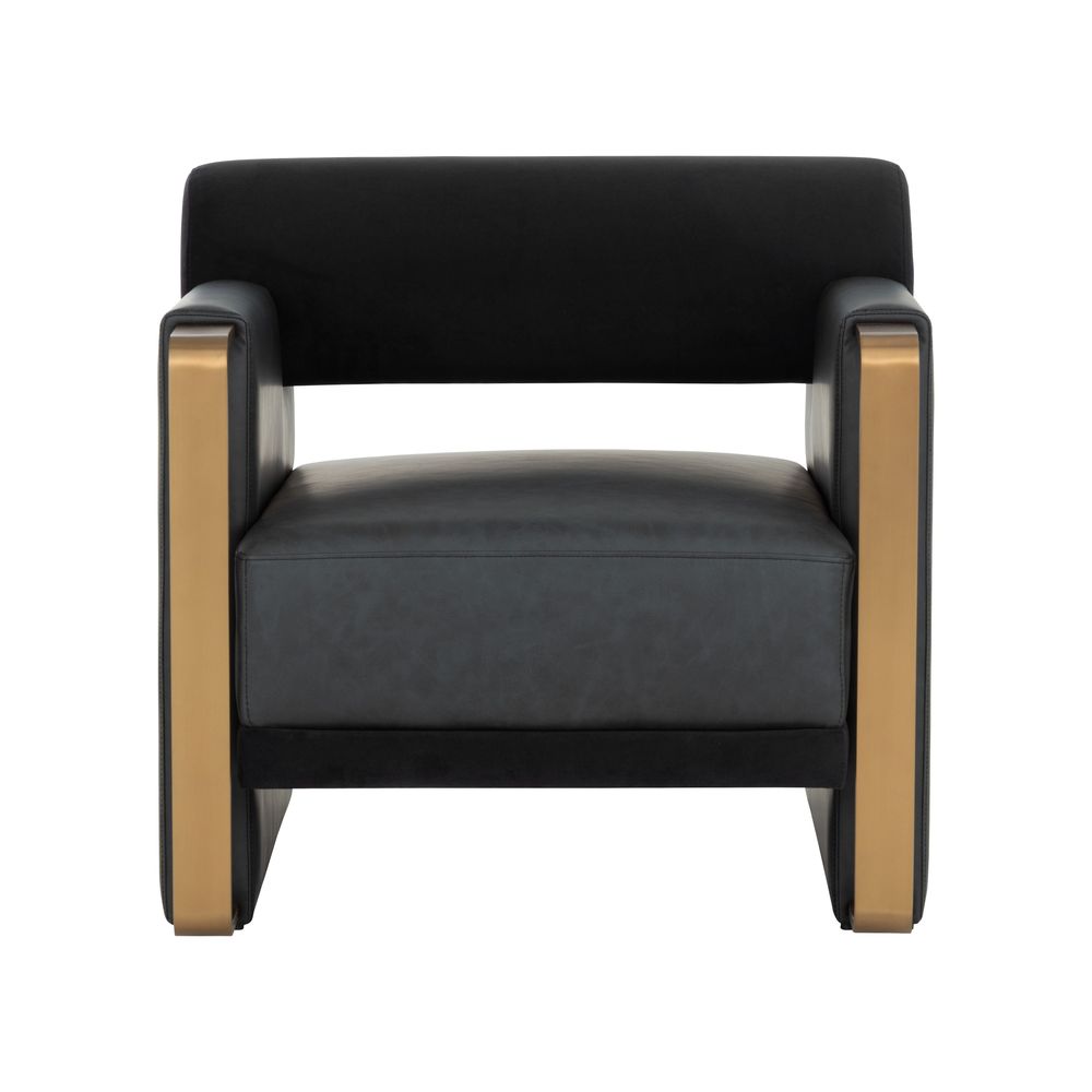 Lounge Chairs Edgar Lounge Chair - Bravo Black / Abbington Black