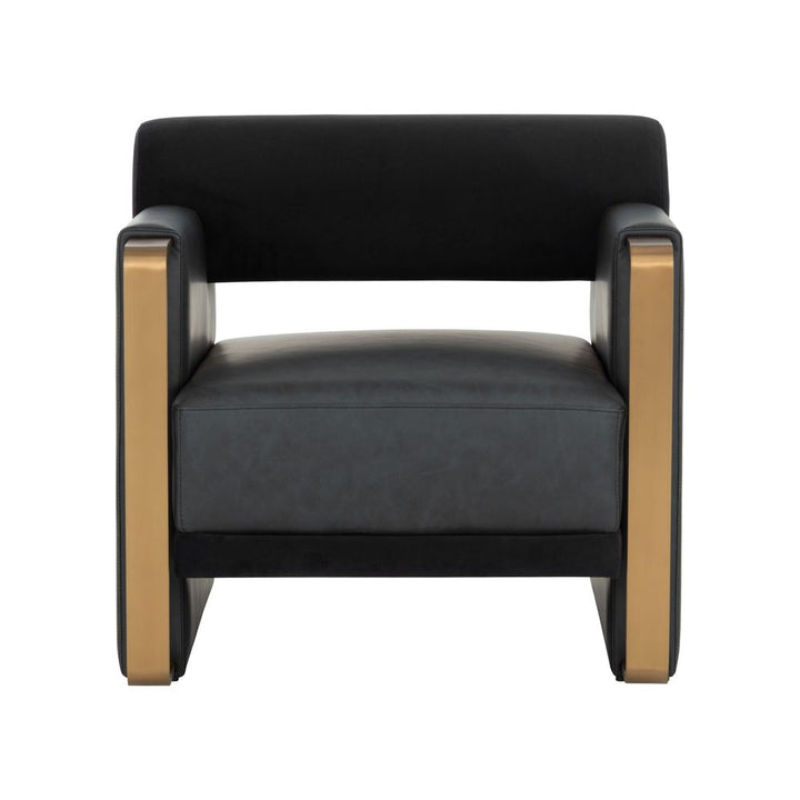 Lounge Chairs Edgar Lounge Chair - Bravo Black / Abbington Black