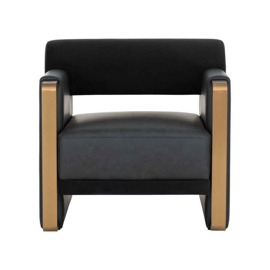 Lounge Chairs Edgar Lounge Chair - Bravo Black / Abbington Black
